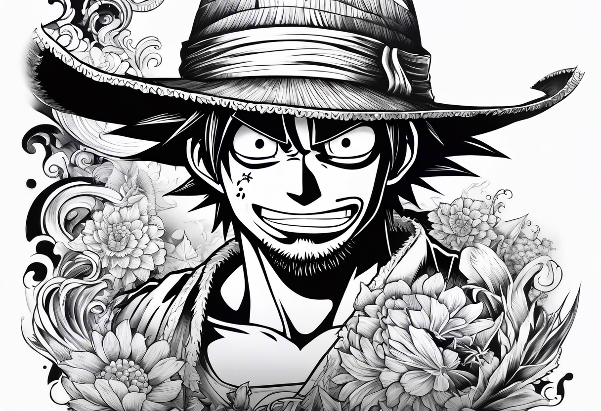 Monkey d luffy tattoo idea