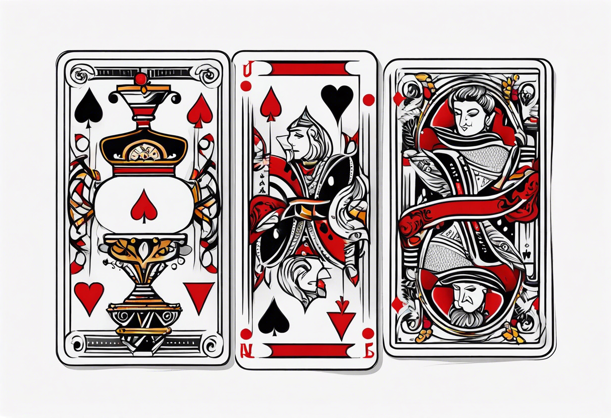 playing cards tattoo idea