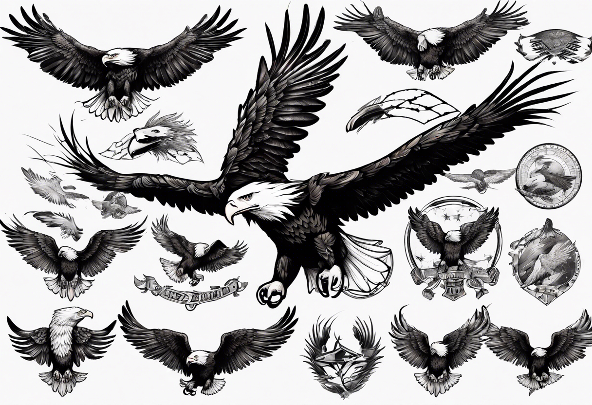 Flying Tribal Eagle SVG,EPS & PNG Files - Digital Download files for  Cricut, Silhouette Cameo, and more