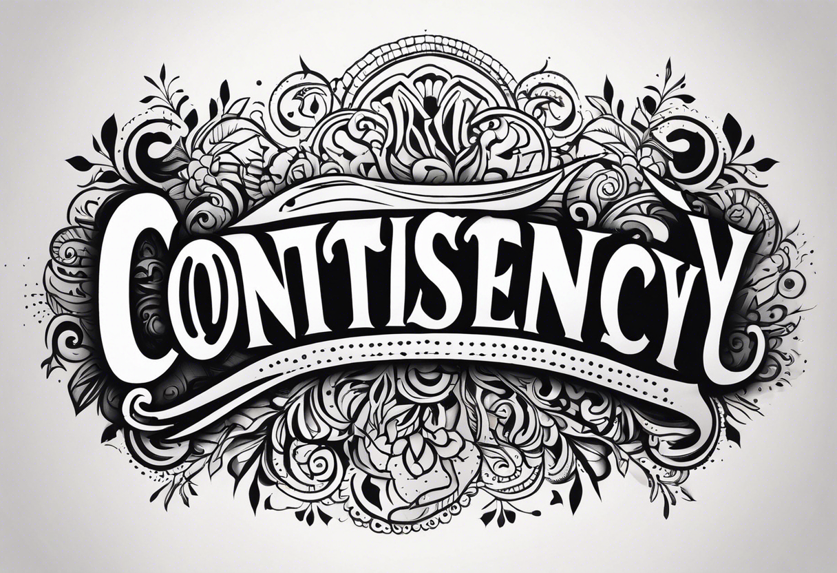 consistency tattoo idea