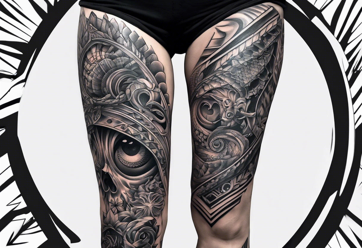 Full Leg Tattoo - Tattoo Shop and Piercing Studio Liverpool