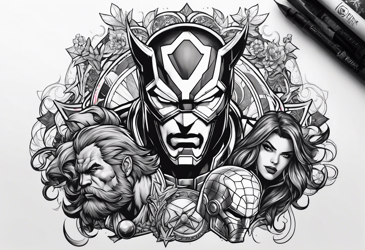 Marvel comics tattoo idea