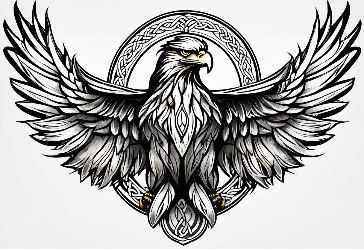 Eagle tattoo tribal Royalty Free Vector Image - VectorStock