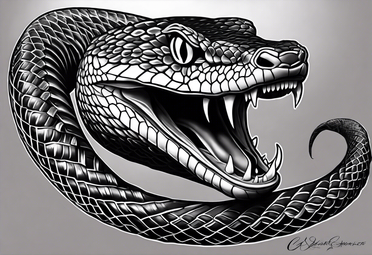 JoebananazArt - Wrap around snake from a lil while back.... | Facebook