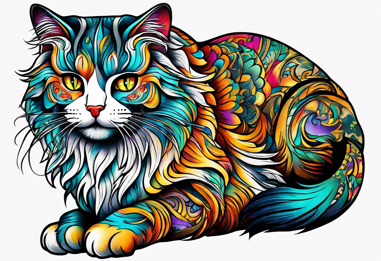 Cat big yes tattoo idea