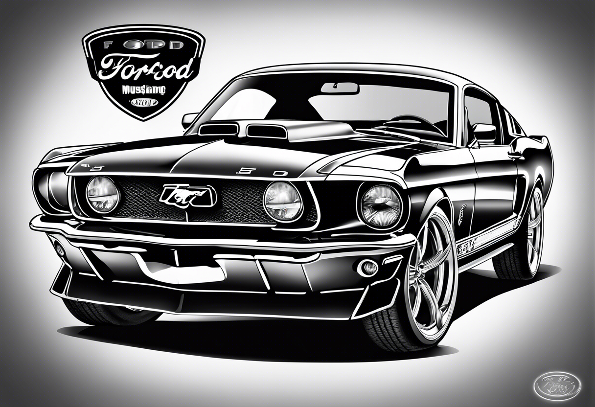 ford mustang tattoo idea