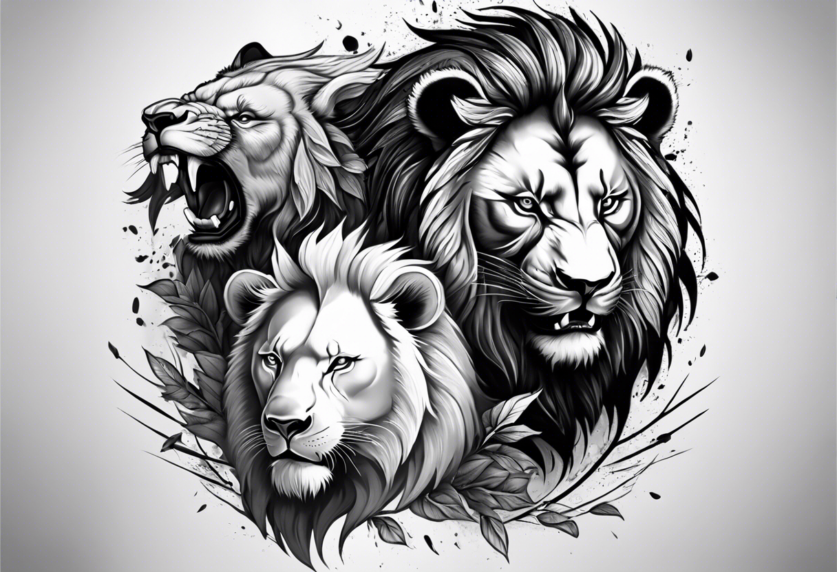 Lion Pride Tattoo Stock Photos - Free & Royalty-Free Stock Photos from  Dreamstime