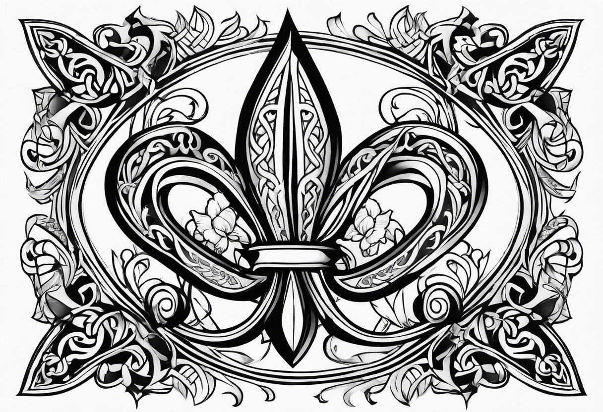 Fleur de lys celtique tattoo idea