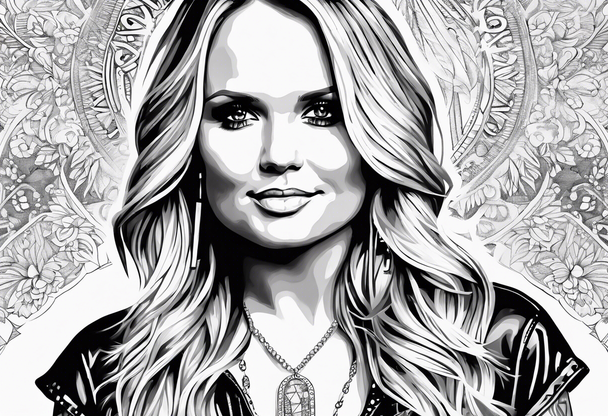 Miranda lambert with song lyrics tattoo idea