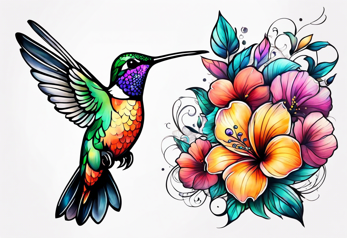 Hummingbird Tattoo Design