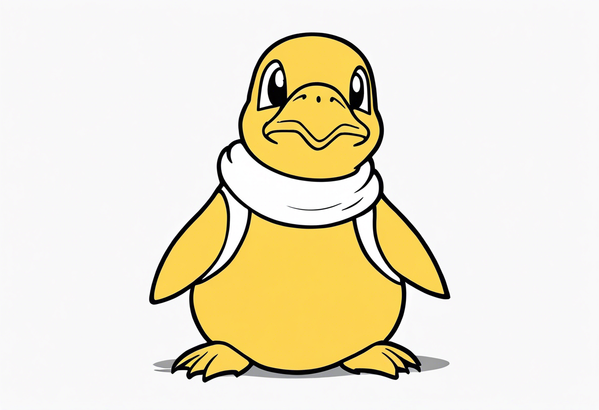 Psyduck pokemon tattoo idea