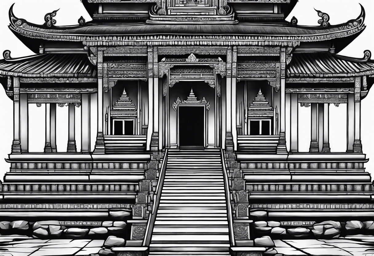 cambodia temple tattoo idea