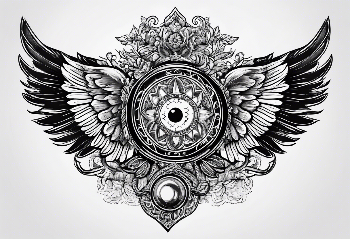 Corporate identity for Russian North vodka | Compass tattoo, Wings art,  Hand tattoos for guys