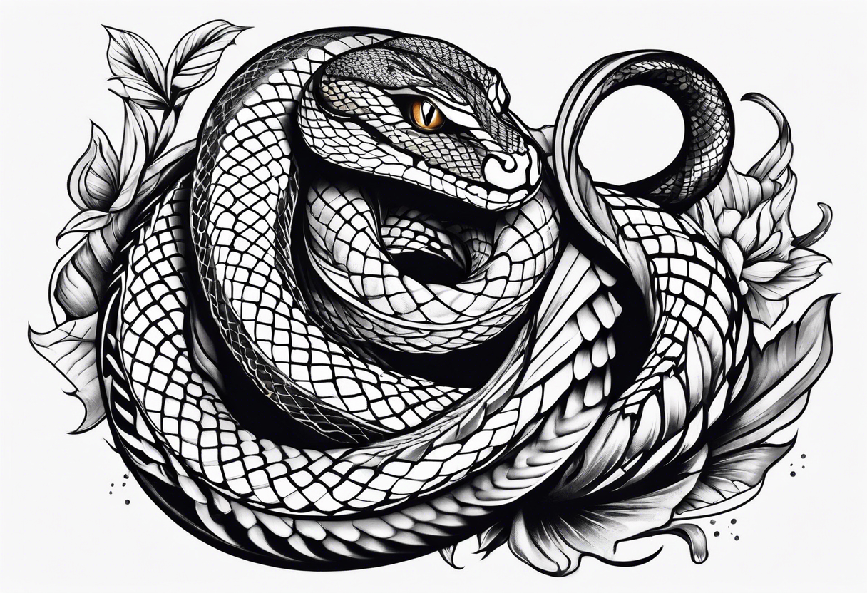 a snake tattoo idea