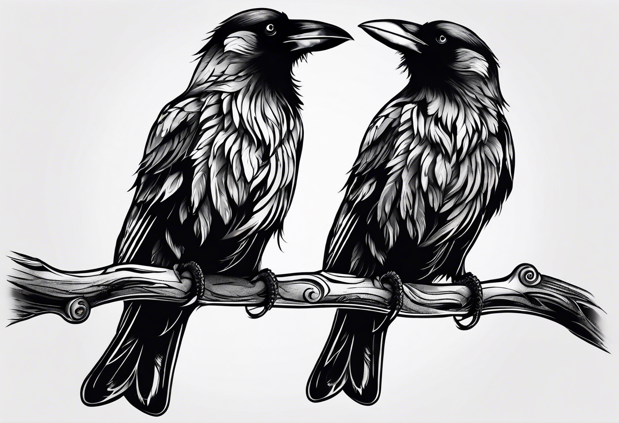 crows tattoo idea