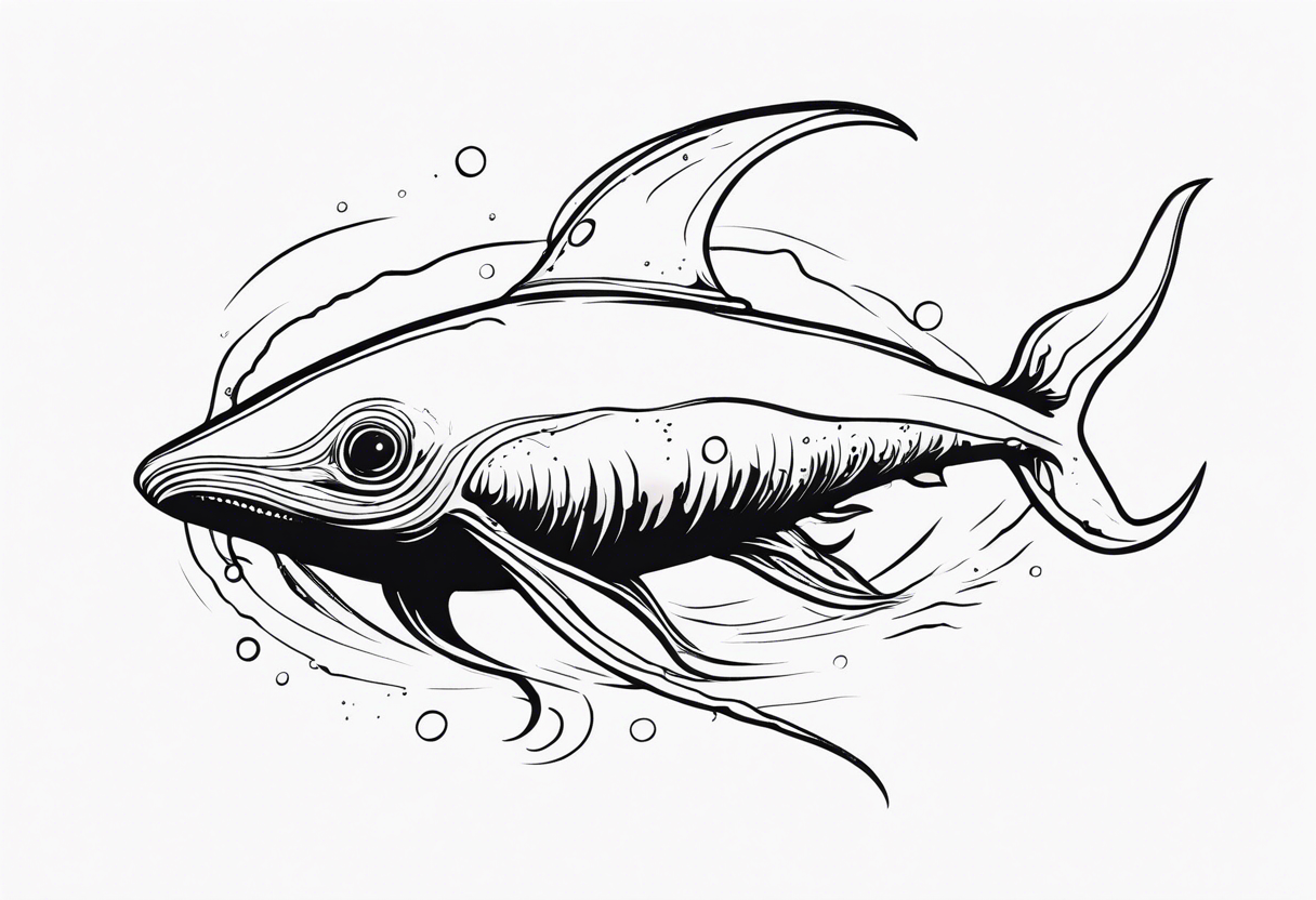 Thalassophobia, giant squid, fear tattoo idea