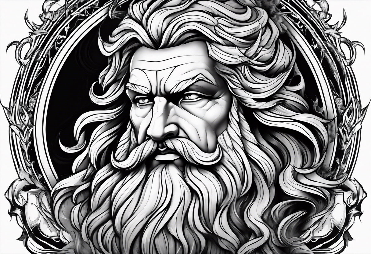 Zeus lightning tattoo idea