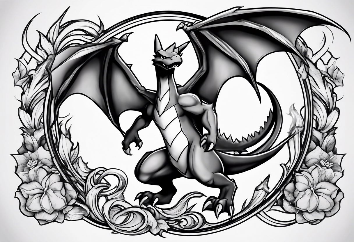 charizard tattoo idea