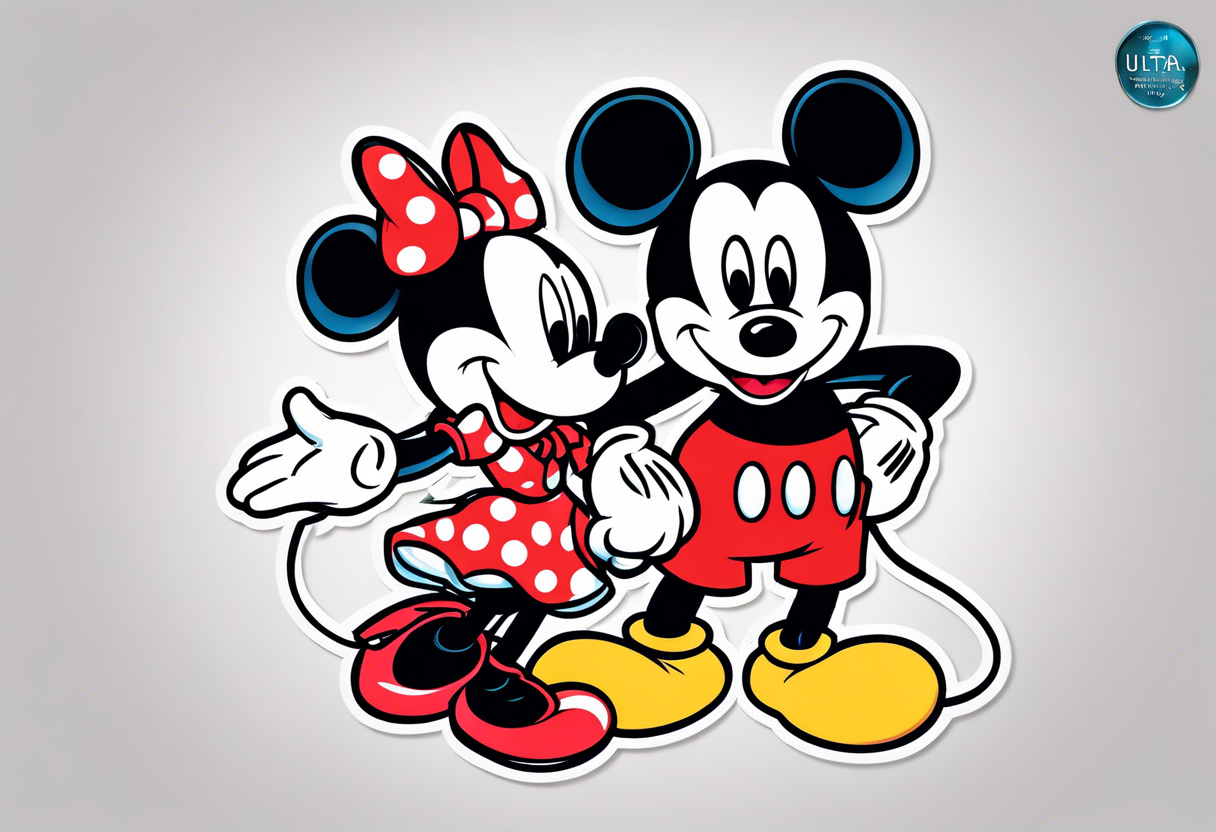 mickey couples tattoo tattoo idea