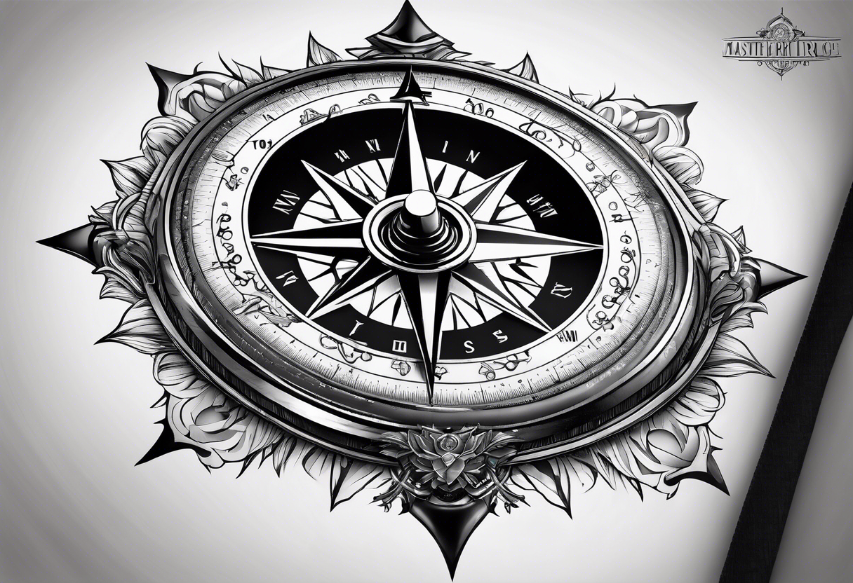 Military compass tattoo idea