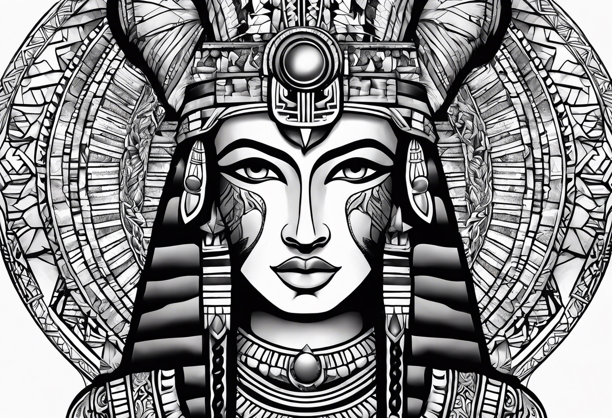 Wonderful Egyptian Tattoo Design - Tattoos Designs