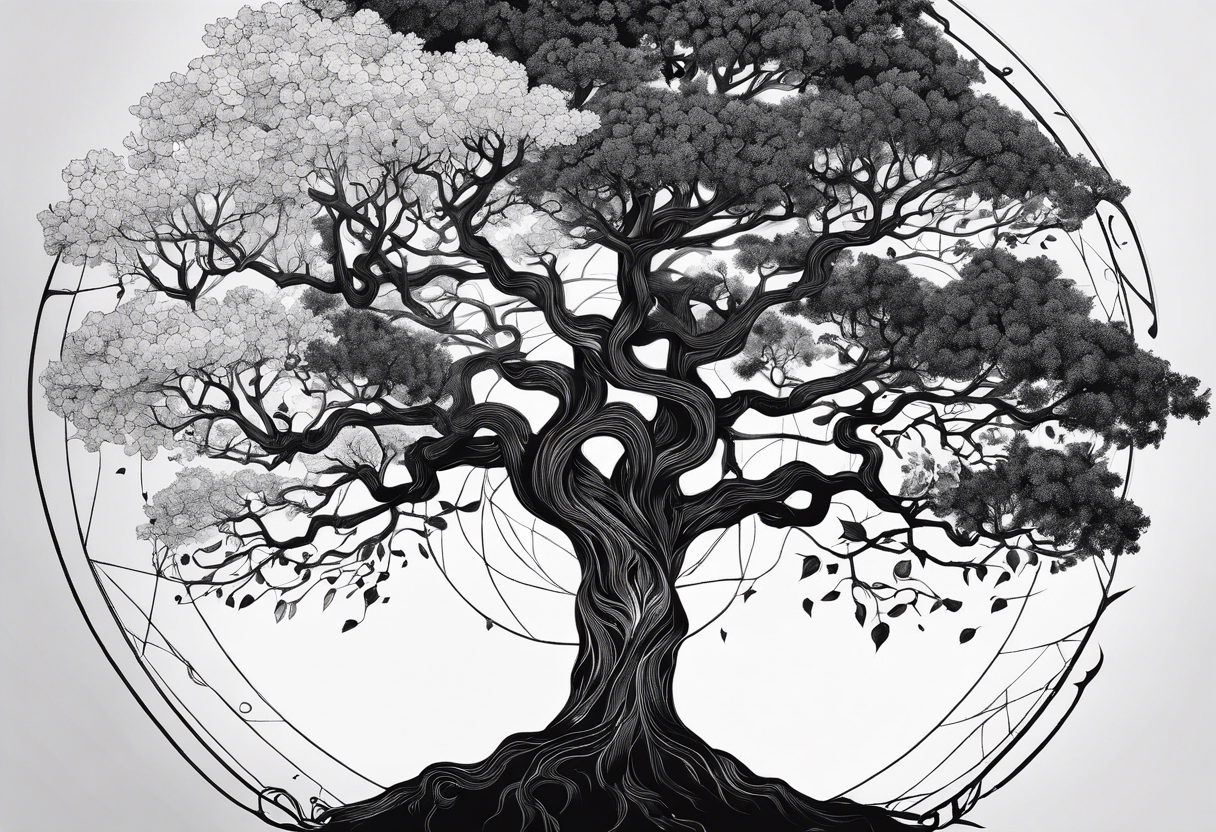 This ash tree was the Tree of Life that held Nine Worlds and connected everything in the universe. tattoo idea