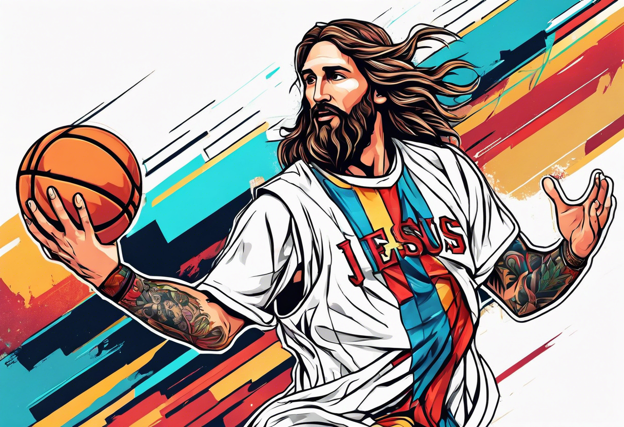 Sketch of Tattoo Art, Jesus Christ Stock Illustration - Illustration of  elegant, line: 36172400