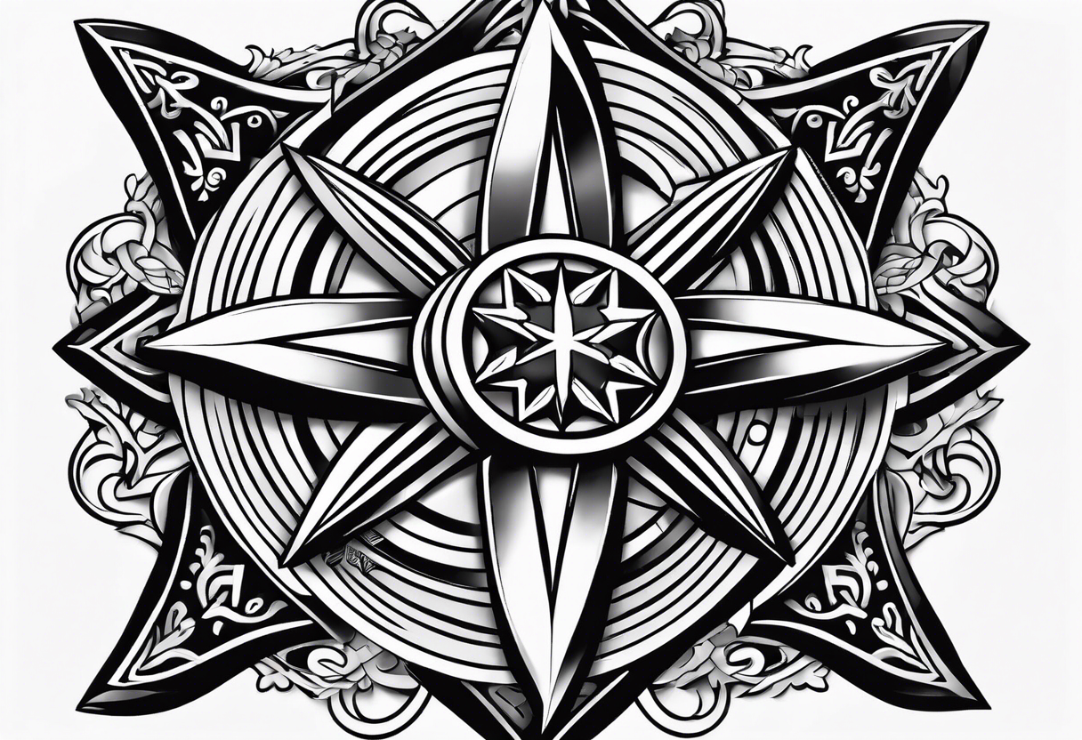 Maltese cross tattoo idea