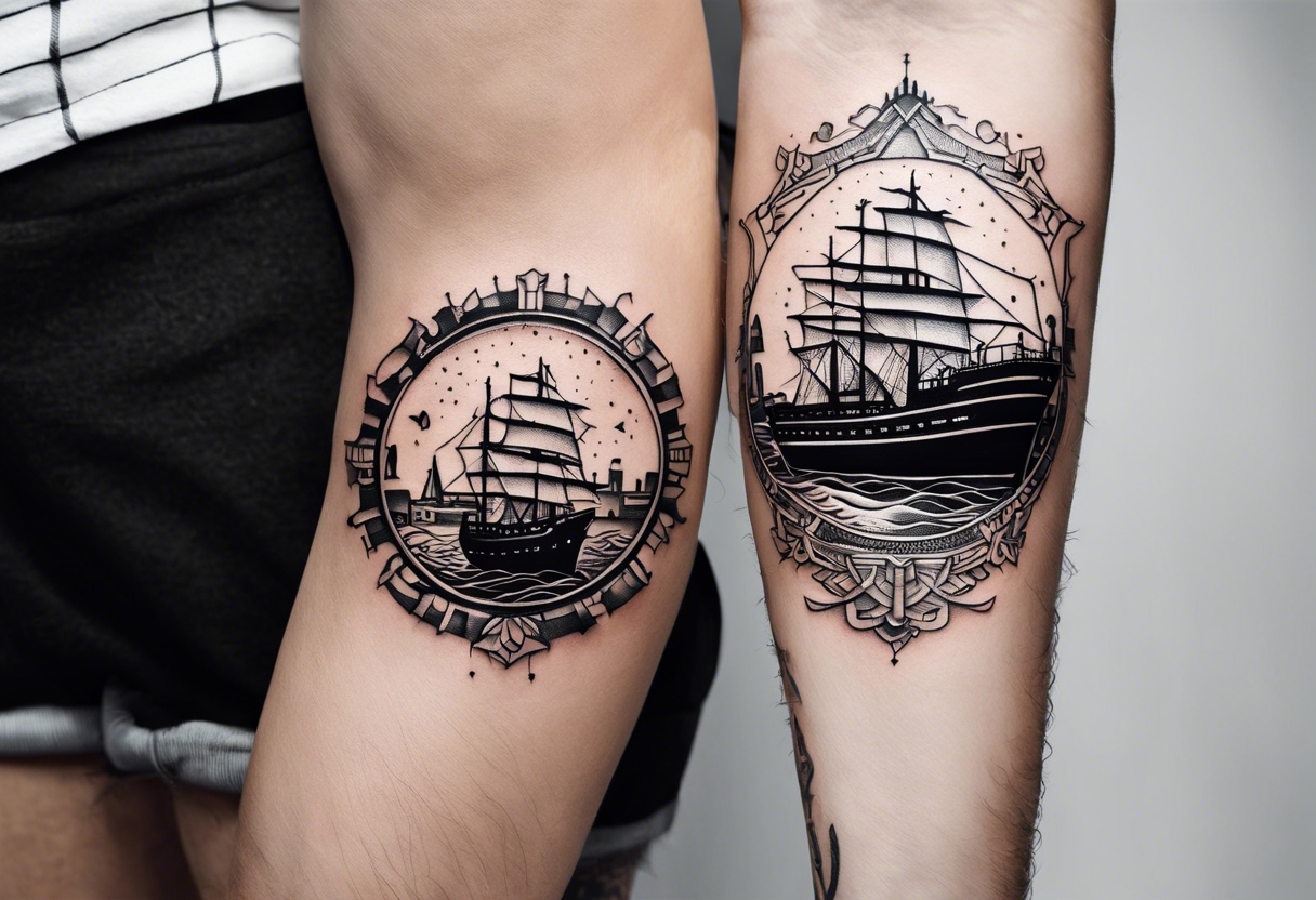 Pirate Ship Waterproof Tattoos - Sailboat Temporary Tatoo Body Art Stickers  1pc | eBay