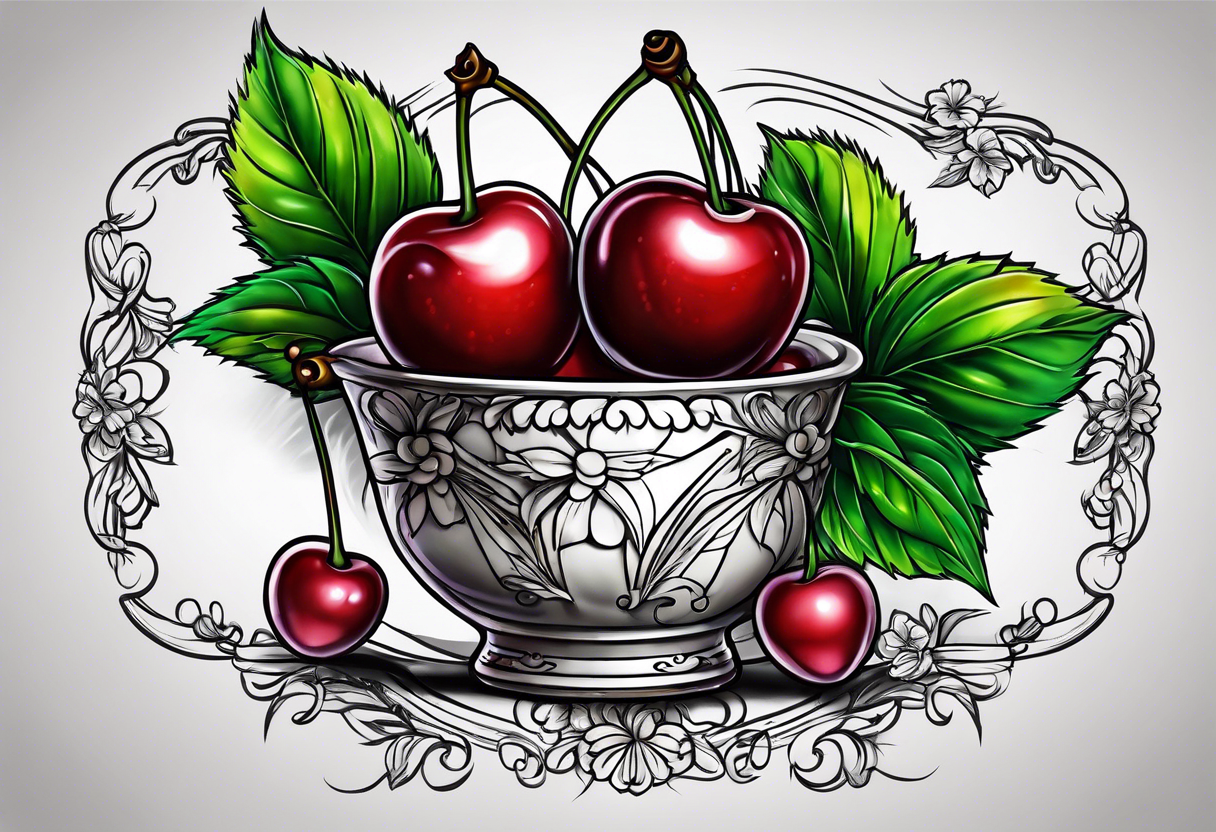 Cherries tattoo idea