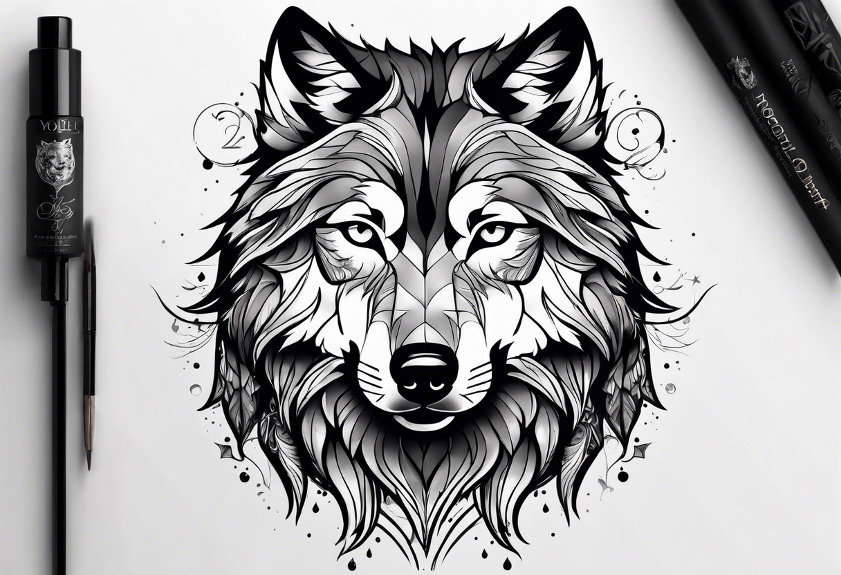 wolf alpha tattoo idea