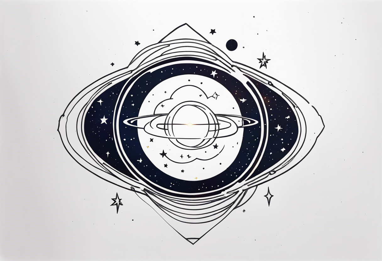 Supernova in a galaxy tattoo idea