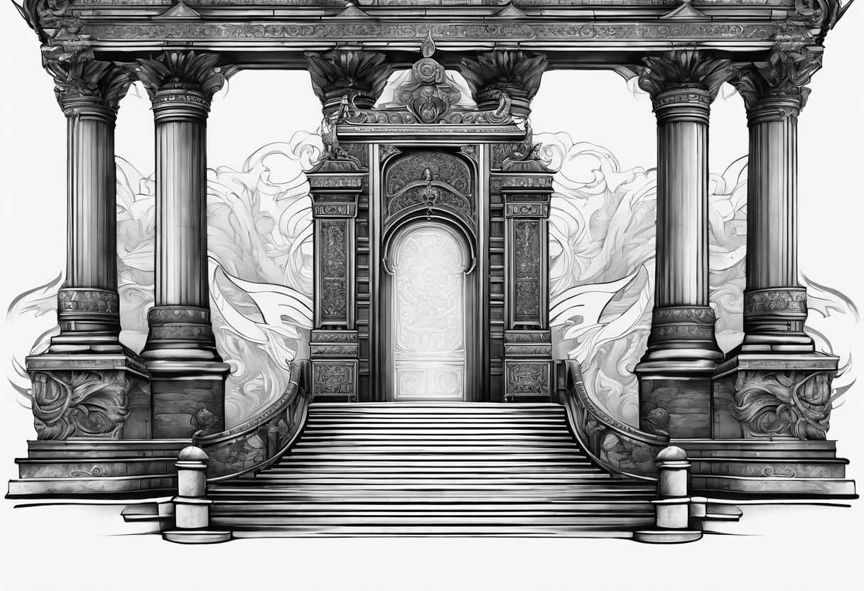 stairs valhalla gate tattoo idea