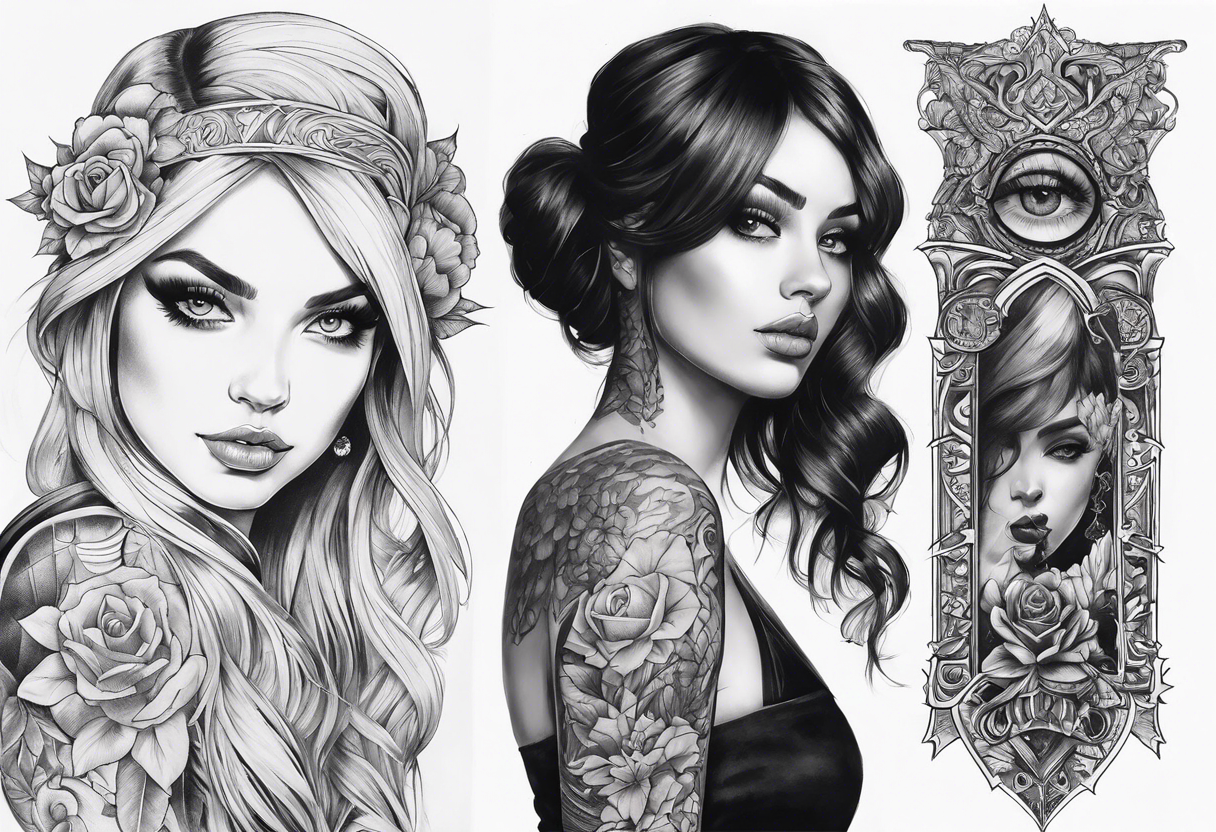 Gothic Sleeve tattoo idea