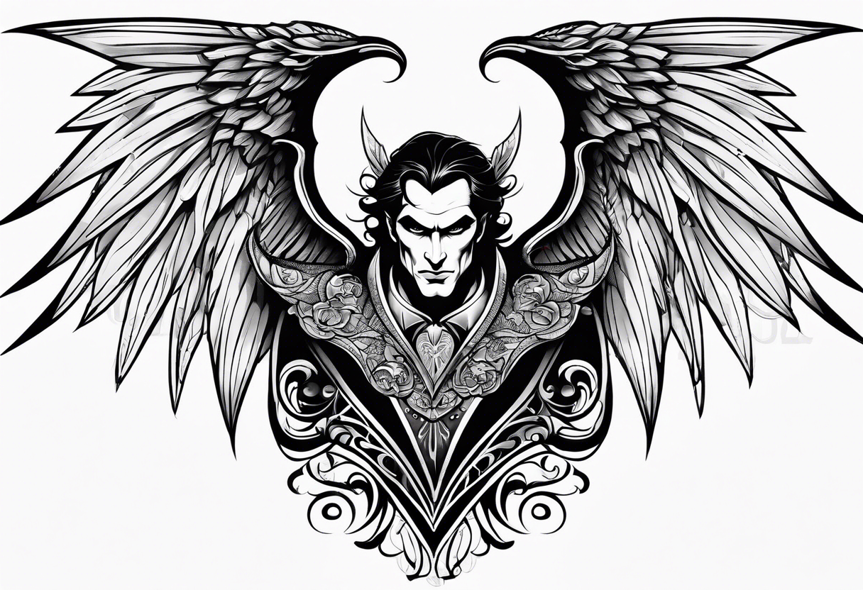 Dracula tattoo by Khail Tattooer | Photo 20336