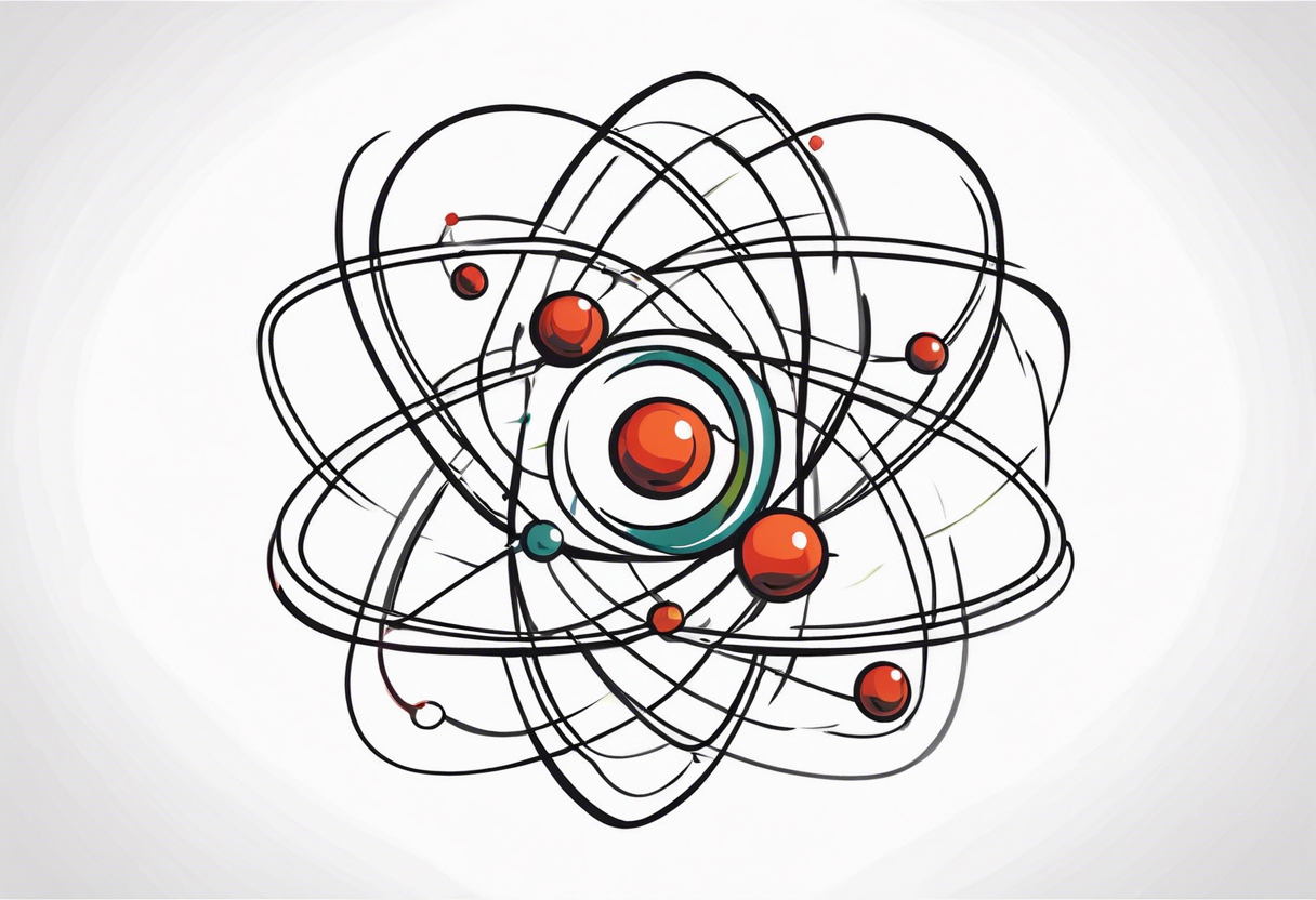 quantum model of atom tattoo idea