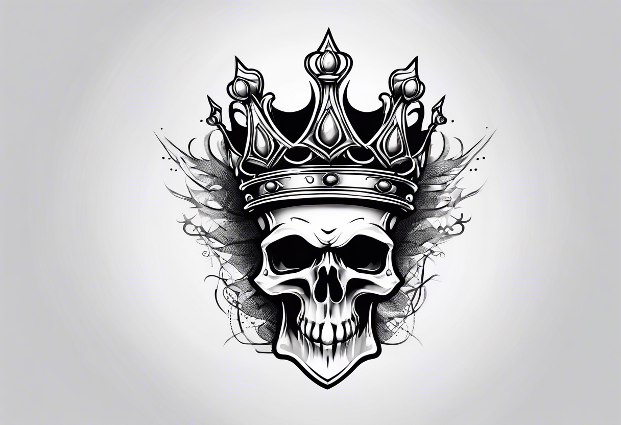 A pointy evil crown tattoo idea