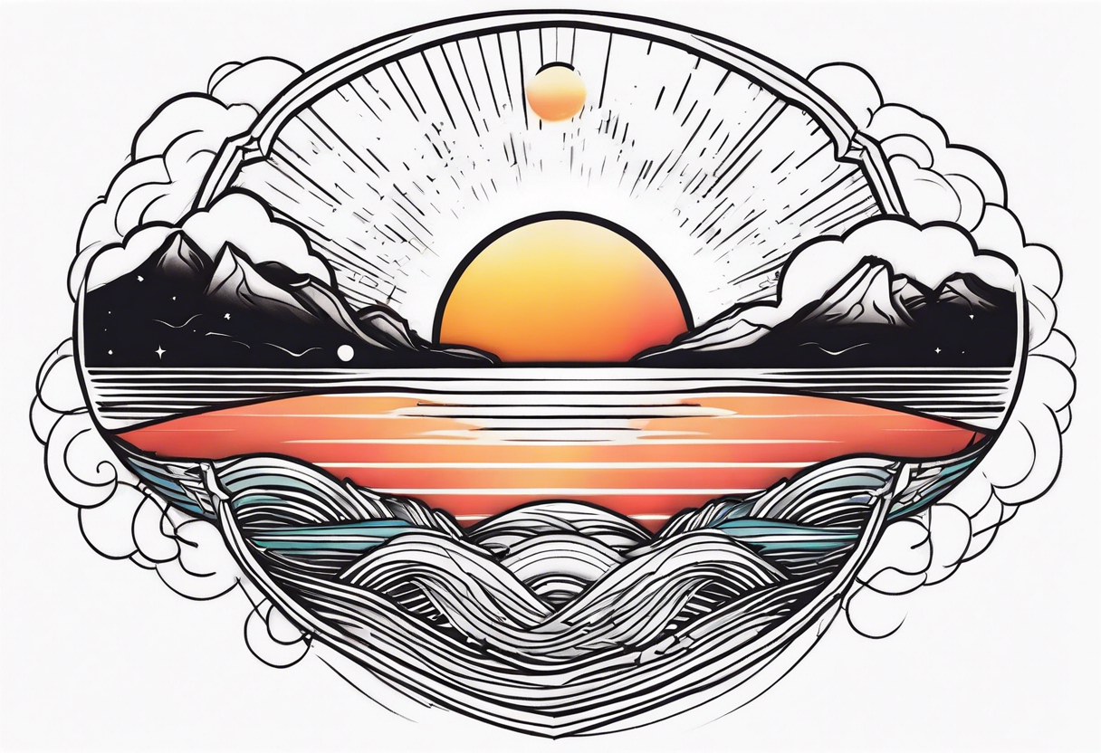 sunrise tattoo idea