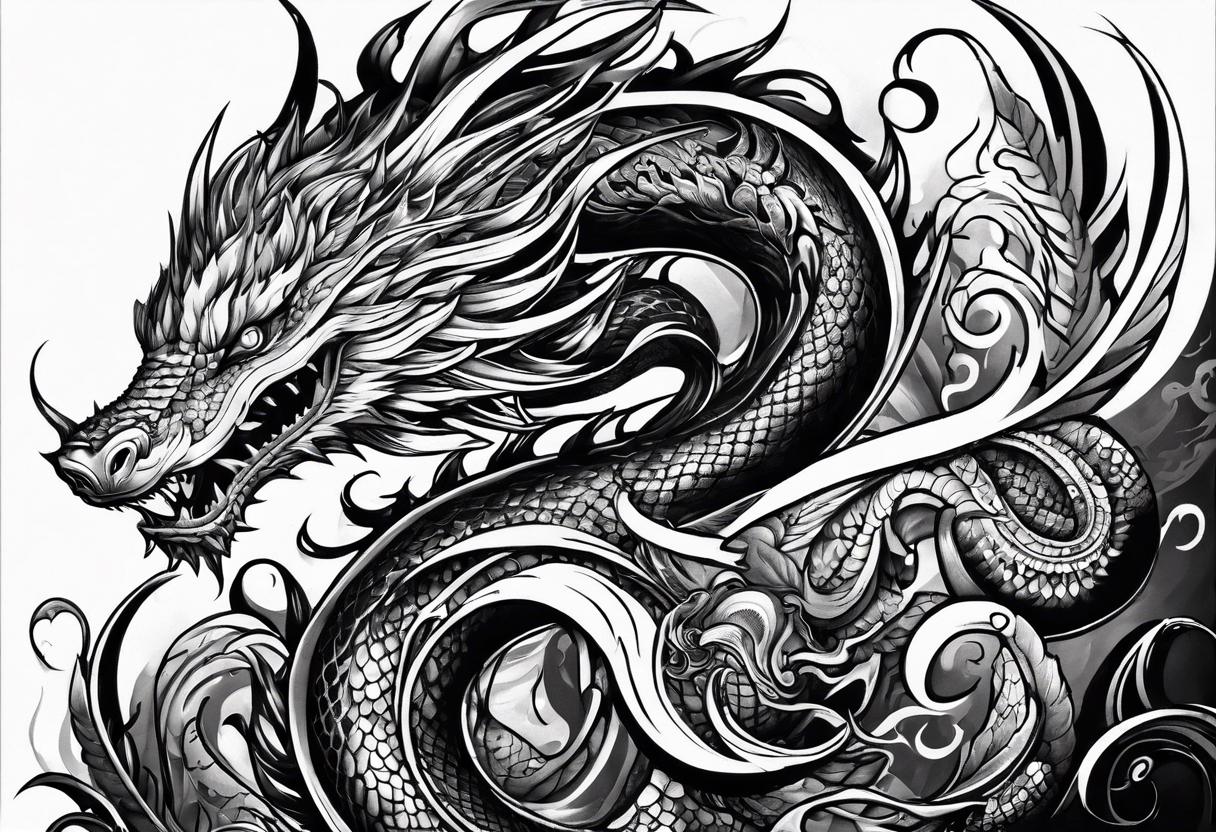 Leviathan serpent wrapped around my fore arm tattoo idea