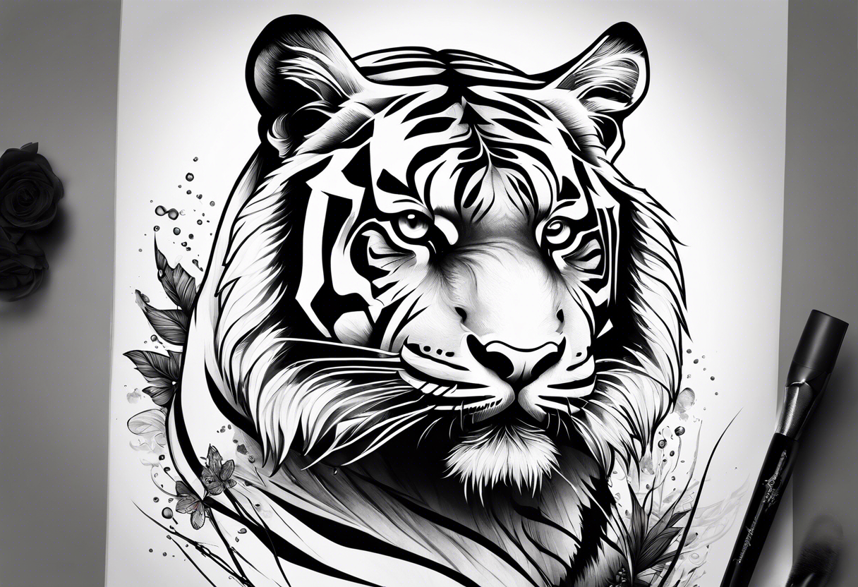 tiger tattoo idea