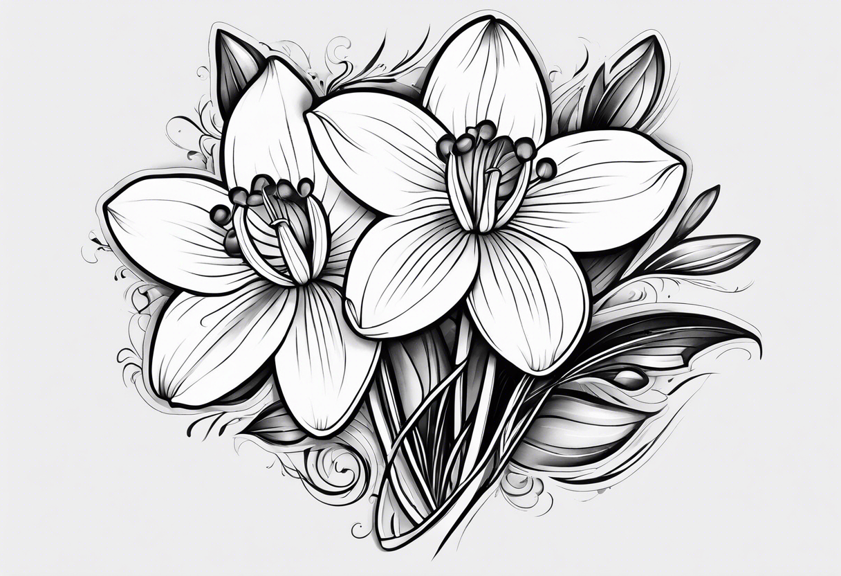 Snowdrop flower tattoo idea