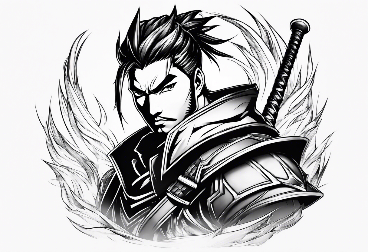 league of legends yasuo simple tattoo idea