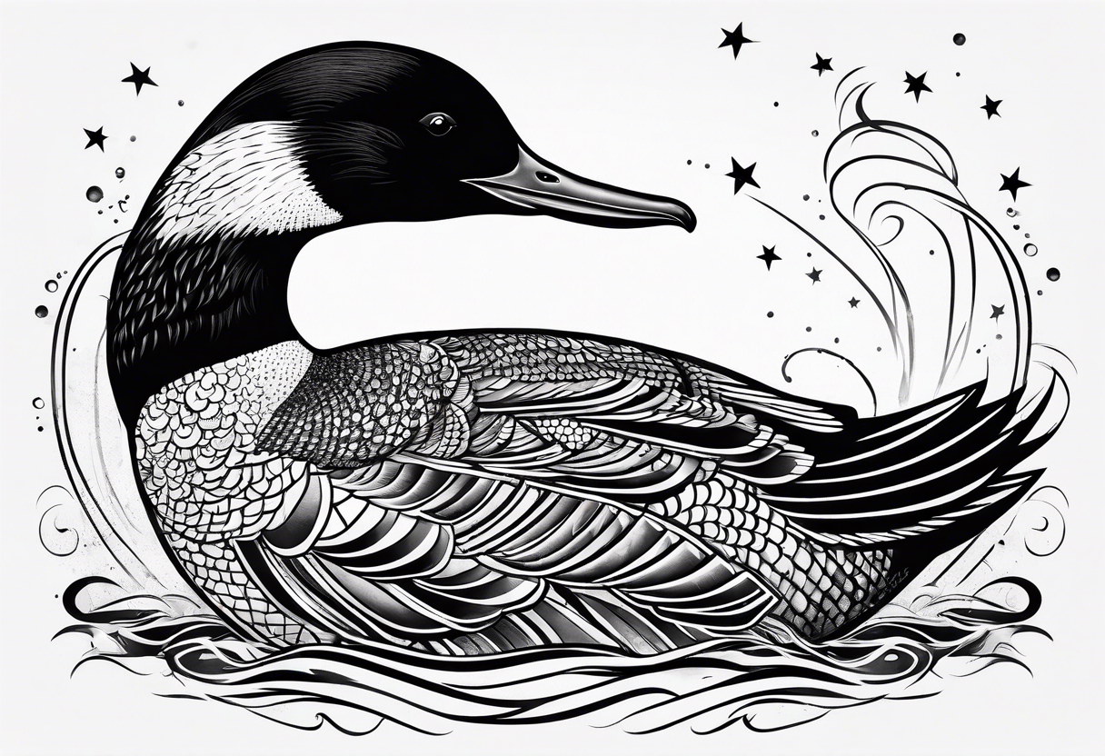 Loon dancing tattoo idea