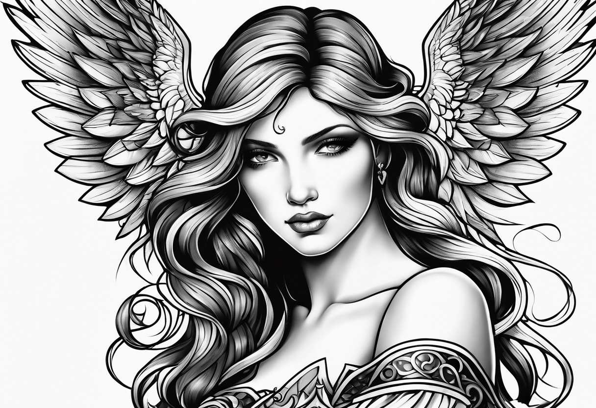 angel tattoo idea