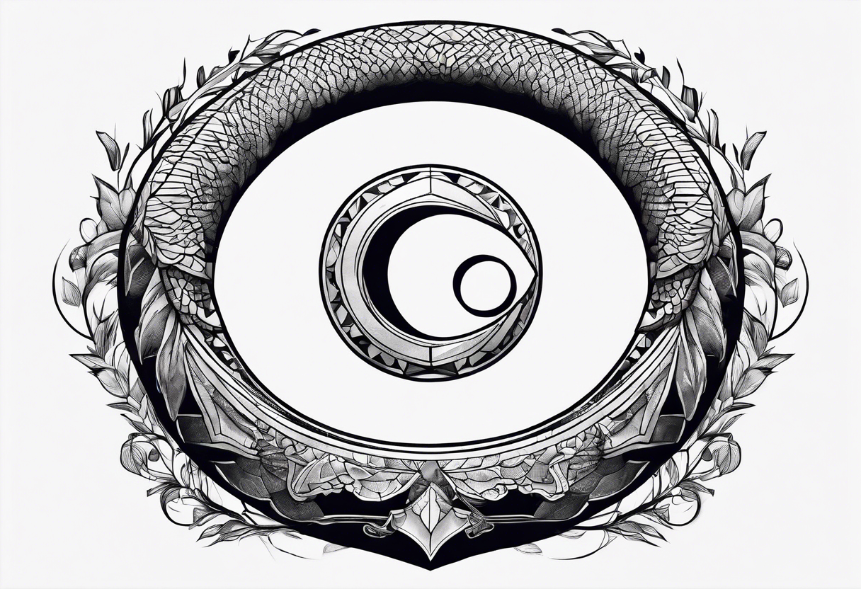 dead ouroboros tattoo idea