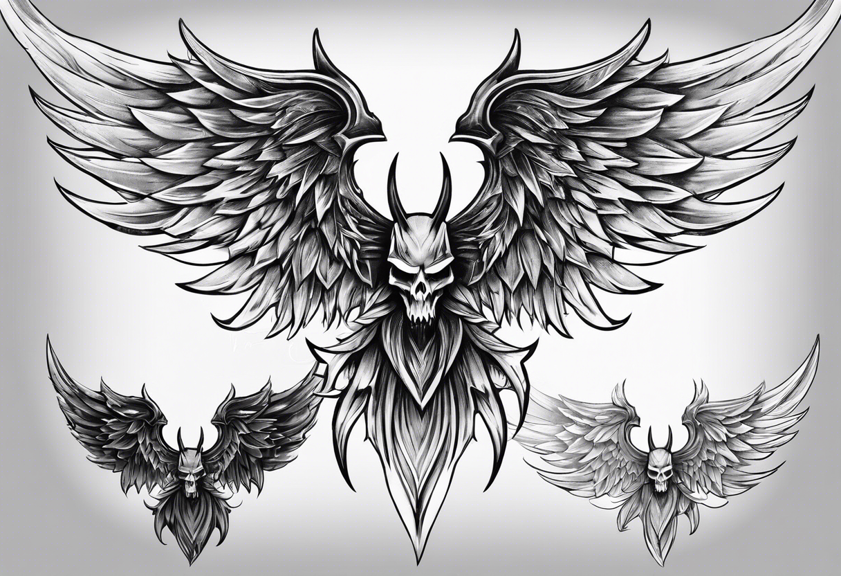 devil wing tattoo idea