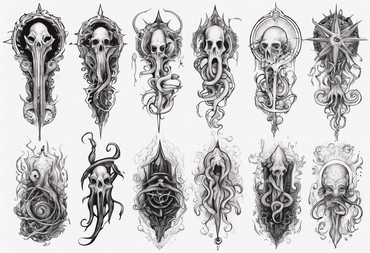 long tattoo for forearm on lovecraft them
add tentacle tattoo idea