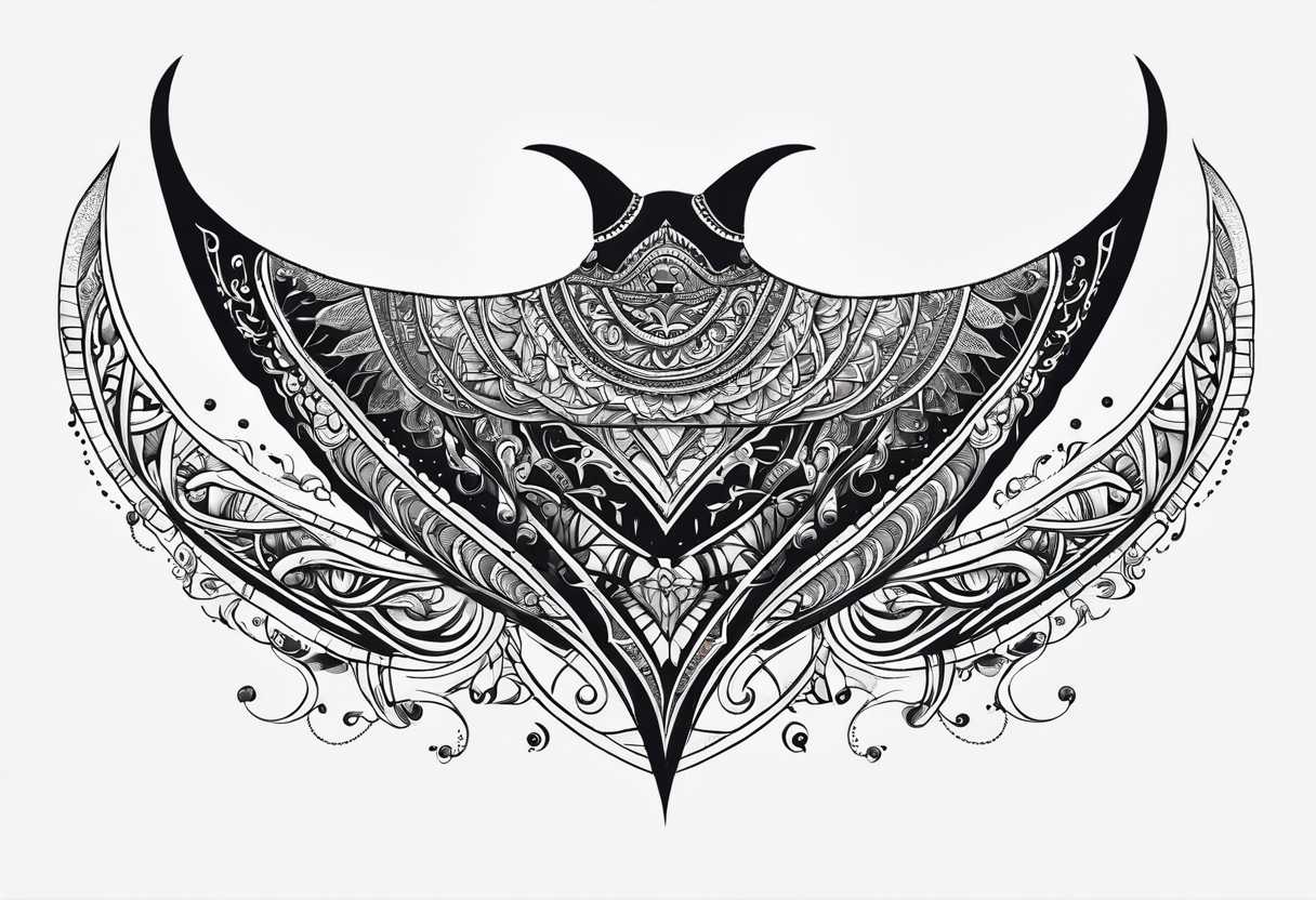 Manta ray band tattoo tattoo idea