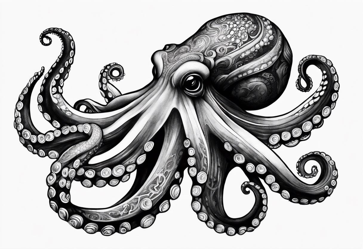 Octopus ten thousand leagues tattoo idea