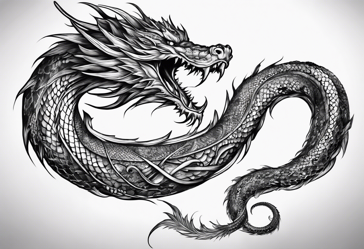 Leviathan serpent wrapped around my fore arm tattoo idea